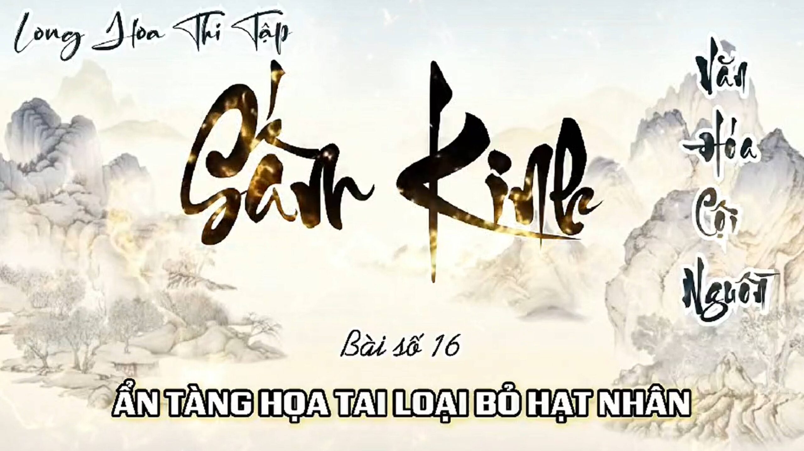 16. ẨN TÀNG HỌA TAI LOẠI BỎ HẠT NHÂN