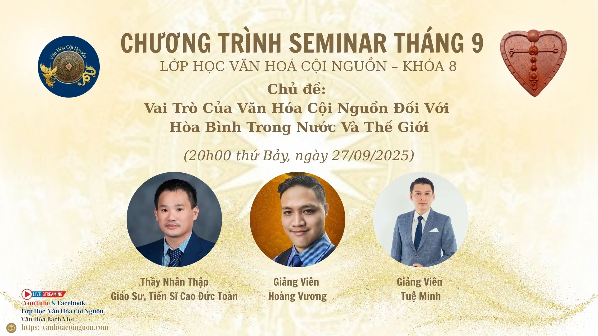Khóa 8 Buổi 27: Chương Trình Seminar Tháng 9